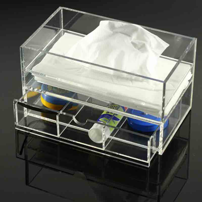 Multifunctional Acrylic Tissue Box