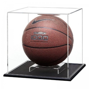 ファッション高級高透明アクリルバスケットボールの表示ボックス 