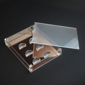 アクリル製まつげメイクオーガナイザー6ペア美容収納ボックス 