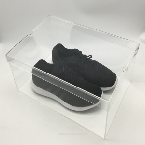 透明アクリルナイキ靴のディスプレイボックス 