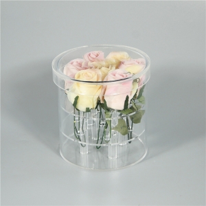 カスタムアクリルの豪華な花の箱の7つのバラ 
