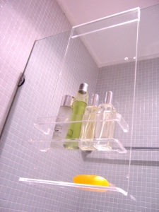 カスタマイズされた吊りアクリルの浴室の棚シャワーキャディ 