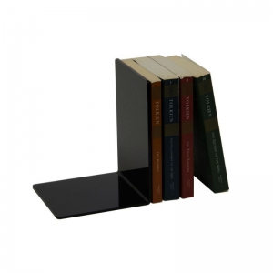 家の使用のための注文の黒いアクリルの本の表示プレキシガラスのアクリルのブックエンド 