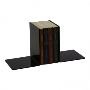 家の使用のための注文の黒いアクリルの本の表示プレキシガラスのアクリルのブックエンド 