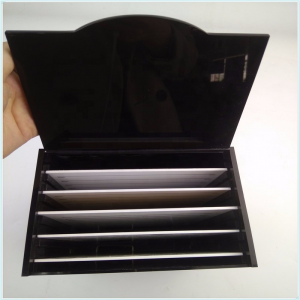 カスタマイズ黒アクリルが15タイルまつげ拡張ボックス 