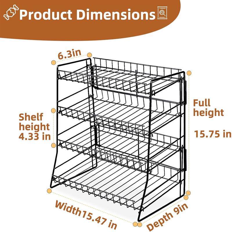 custom 3 tier metal fruit basket stand