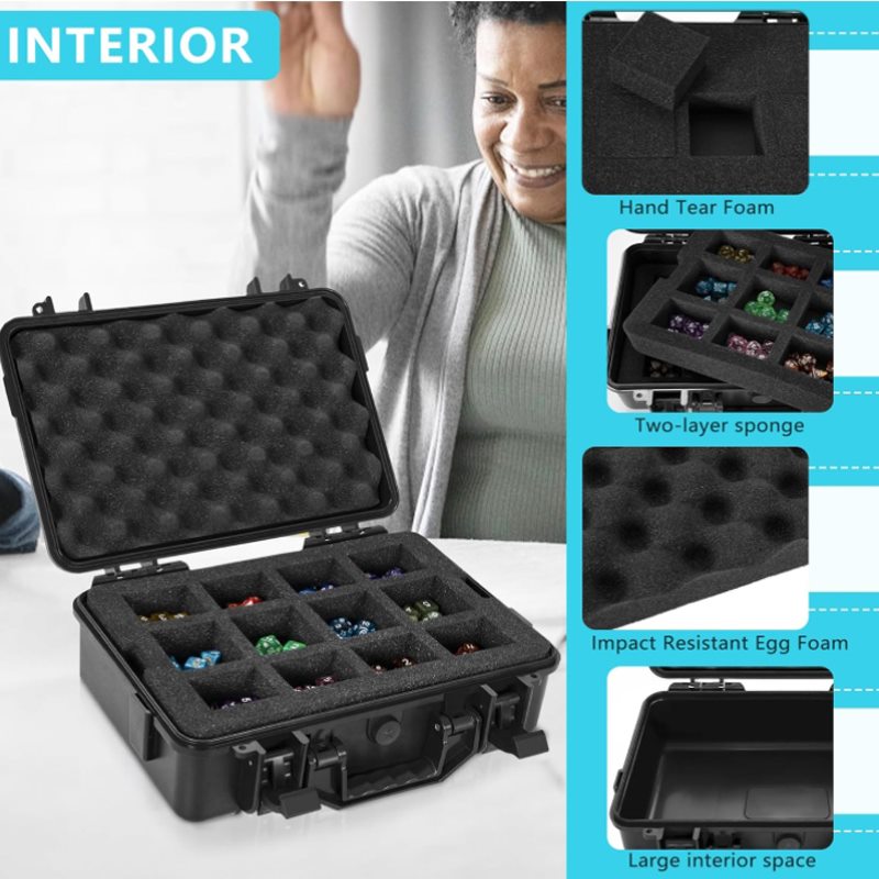 plastic dice case for collectors