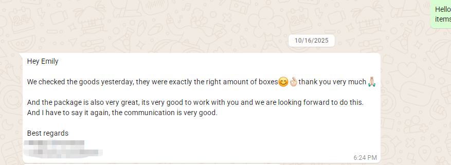 customer's feedback for the acrylic pokemon box