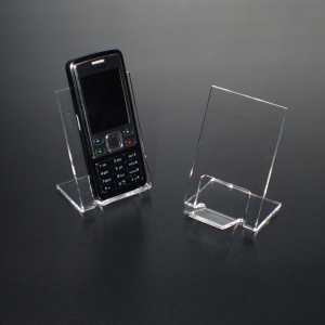 シンプルなデザインのアクリル携帯電話のディスプレイスタンド 