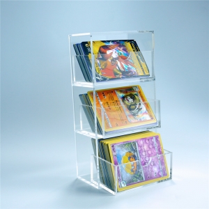 引き出し付き透明アクリルマジックカードゲーム収納ボックス 