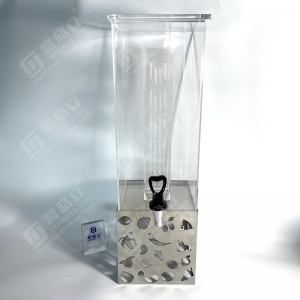 卸売 2 ガロン正方形透明アクリル飲料ディスペンサー 