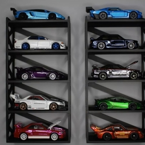 ブラック 5 段 1:64 プラモデルカーディスプレイシェルフ 