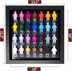 ミニチュアフィギュア用10x10ブラックシャドーボックス 