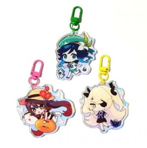 卸売OEMミニチュアアクリルキーホルダー 