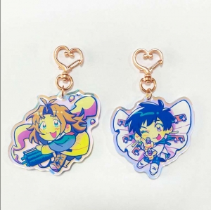卸売カスタムプリントアクリルキーホルダー 