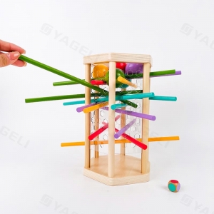 木製のスティックプルゲーム