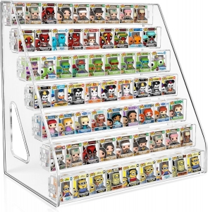 Funko Bitty Pop用クリアディスプレイシェルフ