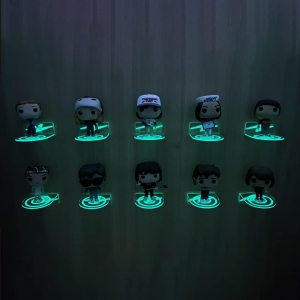 Funko Pop用小型透明アクリルフローティングシェルフ