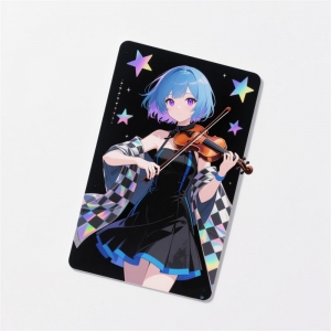 カスタムUVプリントアニメフィギュアレーザーカード 