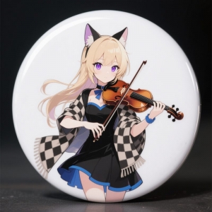 バックパック用DIY UVプリントアニメフィギュアバッジ 