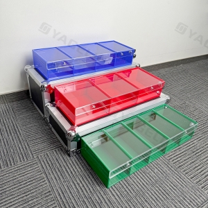 カスタマイズ可能な3段アクリル製スネークケース（卸売） 