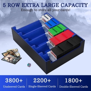 卸売レザートレーディングカード収納ボックス 