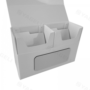 プラスチック製のダブルコンパートメントTCGデッキカード収納ボックス 
