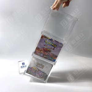 積み重ね可能な99%UV耐性アクリルポケモンブースターディスプレイボックス 