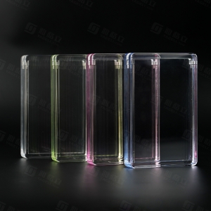 カラフルなアクリルPSAカードディスプレイボックス 
