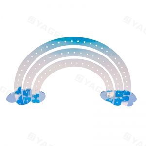 スタッド、フープ、ダングル用ティアードクリスタルクリアジュエリーオーガナイザー