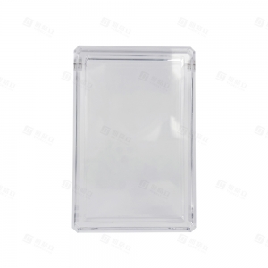 UV耐性ダイヤモンドエッジアクリルPSAスラブディスプレイケース（スタンド付き） 