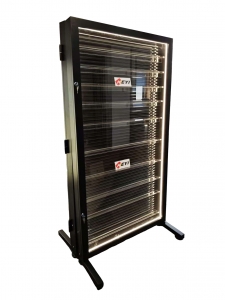 LED照明付きロック式PSAカードディスプレイキャビネット