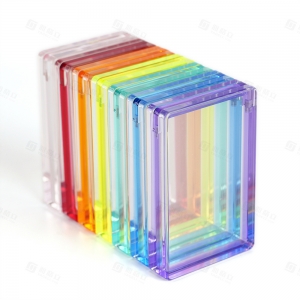 PSA認定アクリル製カラフルマグネット式カードディスプレイボックス 