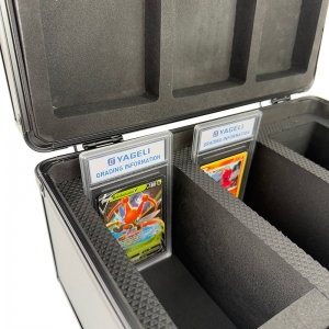 ハンドル付き3スロットアルミ製カード収納ケース 