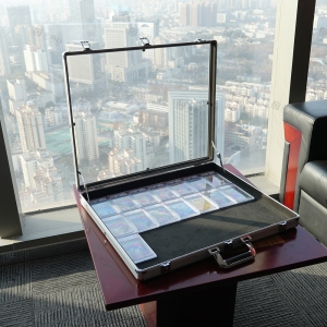 シルバーアルミニウム合金製PSAグレーデッドカード展示ケースメーカー＆卸売サプライヤー