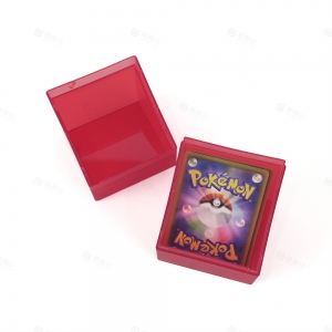 トレーディングカード用レッドプラスチックデッキケース | TCGアクセサリー工場 YAGELI 