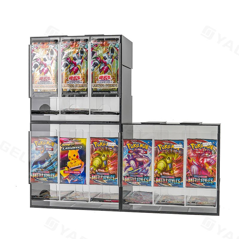 YAGELI アクリル製 3スロット ポケモンブースターパックディスペンサー