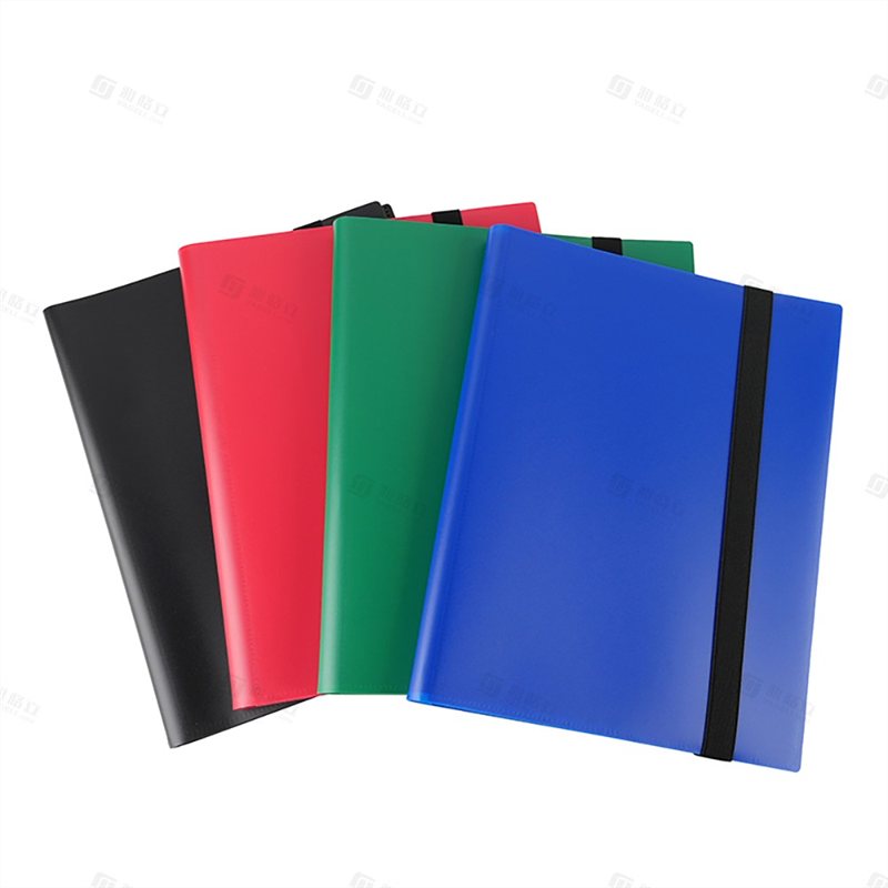 Colored Plastic 9-Pocket Card Binder